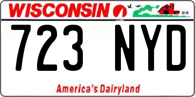 WI license plate 723NYD