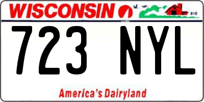 WI license plate 723NYL