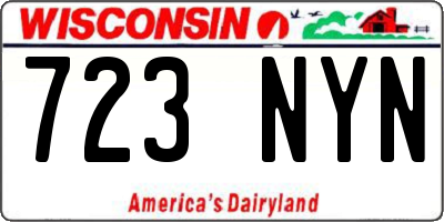 WI license plate 723NYN