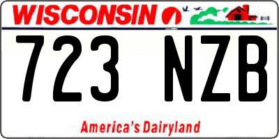 WI license plate 723NZB