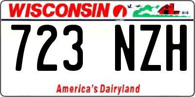 WI license plate 723NZH