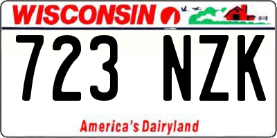 WI license plate 723NZK