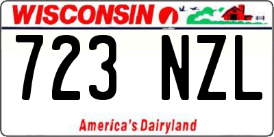 WI license plate 723NZL