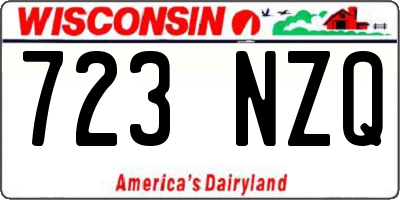 WI license plate 723NZQ
