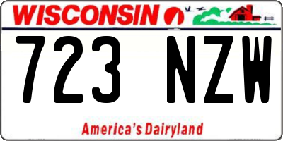 WI license plate 723NZW