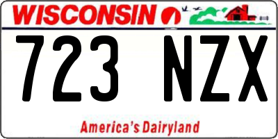 WI license plate 723NZX