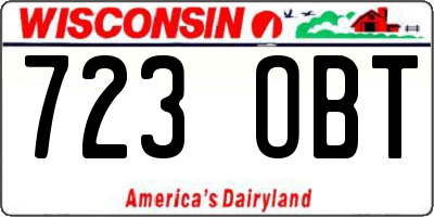 WI license plate 723OBT