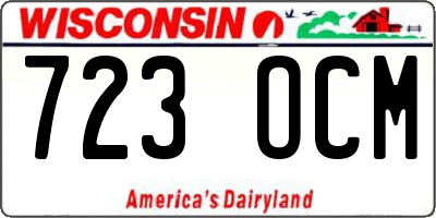 WI license plate 723OCM