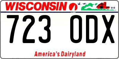 WI license plate 723ODX