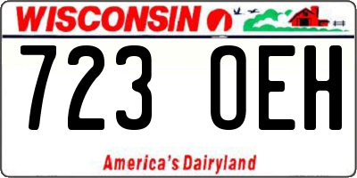 WI license plate 723OEH