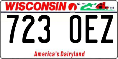 WI license plate 723OEZ