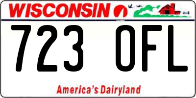 WI license plate 723OFL