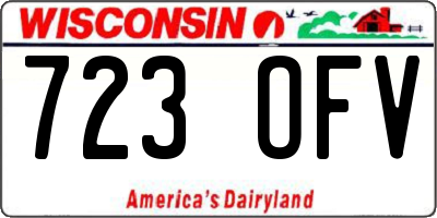 WI license plate 723OFV