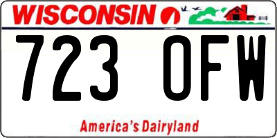WI license plate 723OFW