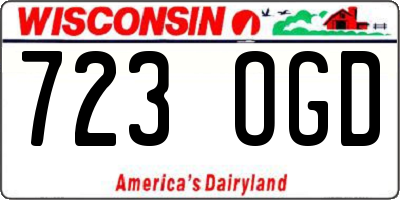 WI license plate 723OGD