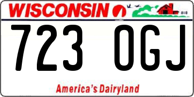 WI license plate 723OGJ