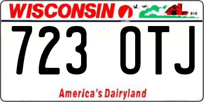 WI license plate 723OTJ