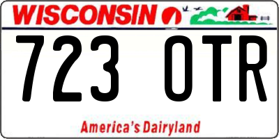 WI license plate 723OTR