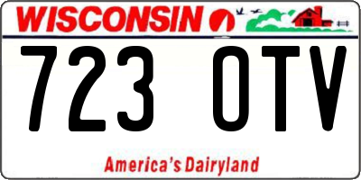 WI license plate 723OTV