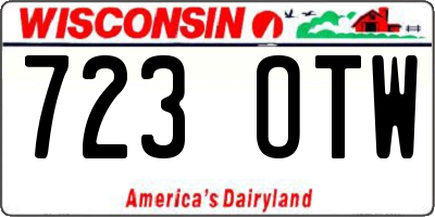 WI license plate 723OTW