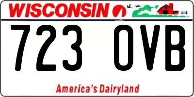 WI license plate 723OVB