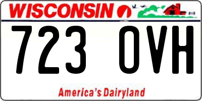 WI license plate 723OVH