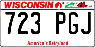 WI license plate 723PGJ