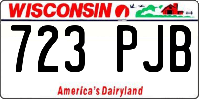 WI license plate 723PJB