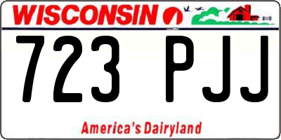 WI license plate 723PJJ