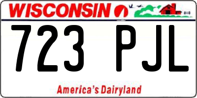 WI license plate 723PJL