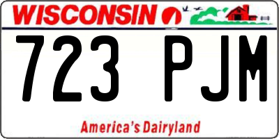 WI license plate 723PJM