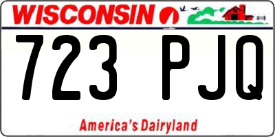 WI license plate 723PJQ