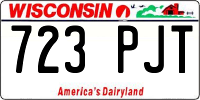 WI license plate 723PJT
