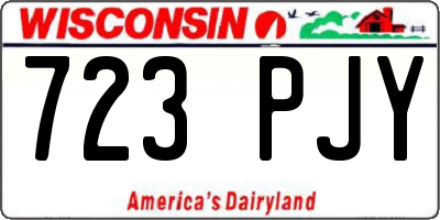 WI license plate 723PJY