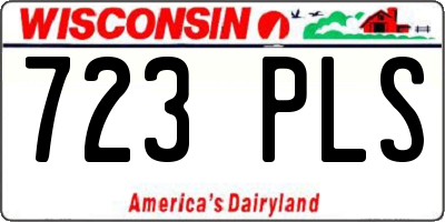 WI license plate 723PLS