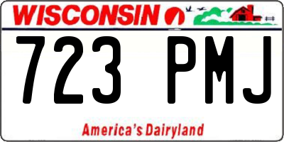 WI license plate 723PMJ
