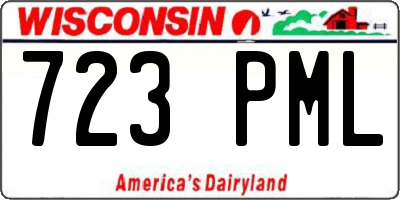 WI license plate 723PML