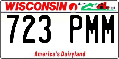 WI license plate 723PMM