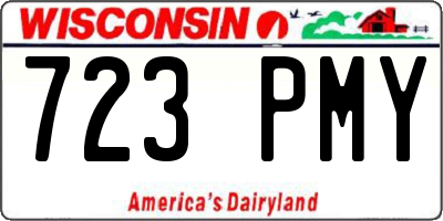 WI license plate 723PMY