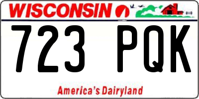 WI license plate 723PQK