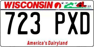 WI license plate 723PXD