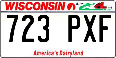 WI license plate 723PXF