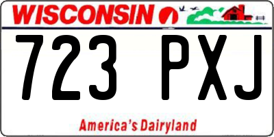 WI license plate 723PXJ