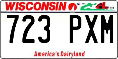 WI license plate 723PXM