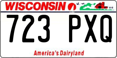 WI license plate 723PXQ