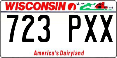 WI license plate 723PXX