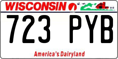 WI license plate 723PYB