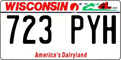 WI license plate 723PYH