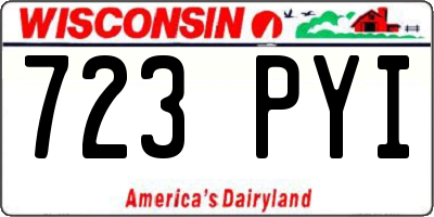 WI license plate 723PYI