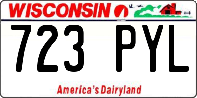 WI license plate 723PYL